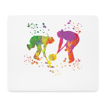 Curler Winter Sports Curling - Mouse Pad (horizontal) - white - Front