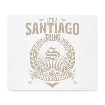Santiago Crest T-Shirt - Mousepad (Querformat) - Weiß - Vorne