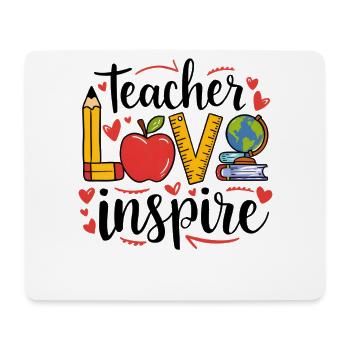Teacher love inspires - Mouse Pad (horizontal) - white - Front