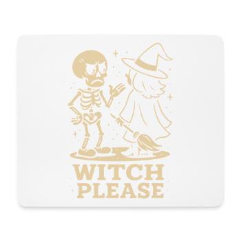 Hexe bitte Skelett Halloween Kostüm Spaß - Mousepad (Querformat) - Weiß - Vorne