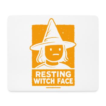 Ruhendes Hexengesicht Lustiges Halloween Spruch Kostüm - Mousepad (Querformat) - Weiß - Vorne