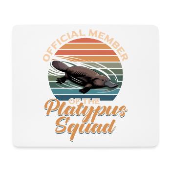 Esthétique amusante Kawaii Platypus - Tapis de souris (format paysage) - blanc - Devant