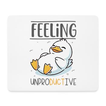Gefühl der Unproduktivität Pinguin - Mousepad (Querformat) - Weiß - Vorne