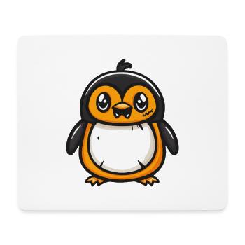Pingouin Halloween Bande dessinée drôle - Tapis de souris (format paysage) - blanc - Devant