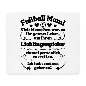 Football Le joueur préféré de maman est né - Tapis de souris (format paysage) - blanc - Devant