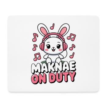 K-Pop Fan Funny Korea Maknae - Mouse Pad (horizontal) - white - Front