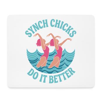 Synchronschwimmen Kunstschwimmen Wassersport - Mousepad (Querformat) - Weiß - Vorne