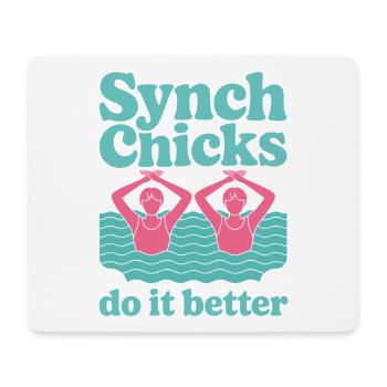 Synchronschwimmen Kunstschwimmen Wassersport - Mousepad (Querformat) - Weiß - Vorne