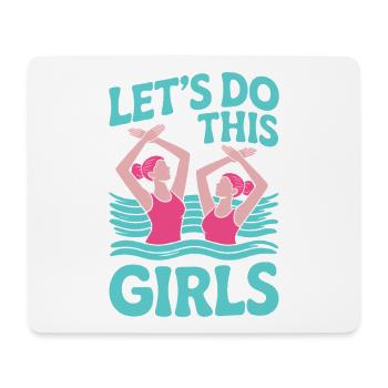 Synchronschwimmen Kunstschwimmen Wassersport - Mousepad (Querformat) - Weiß - Vorne