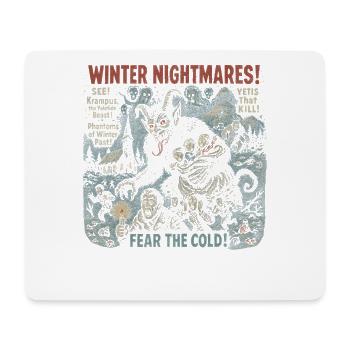 Winter Nightmares Krampus Filmplakat Halloween - Mousepad (Querformat) - Weiß - Vorne