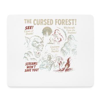 Der verfluchte Wald Filmplakat Halloween Forest - Mousepad (Querformat) - Weiß - Vorne
