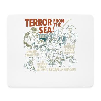 Terror from the Sea Horror Movie Poster Halloween - Mouse Pad (horizontal) - white - Front