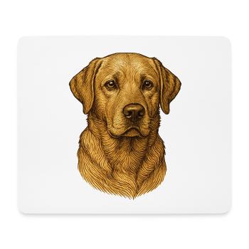 Portrait Labrador Retriever - Mouse Pad (horizontal) - white - Front