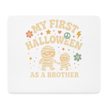 Mein erstes Halloween als Bruder Mumie Design - Mousepad (Querformat) - Weiß - Vorne
