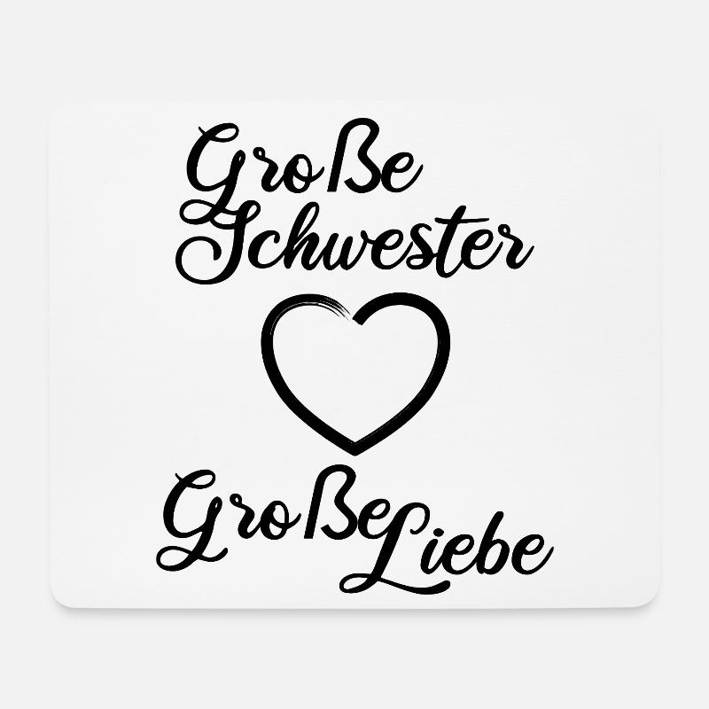 Große Schwester Große Liebe - Mousepad (Querformat) - Weiß