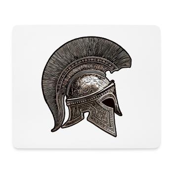 Casque Spartiate Symbole Mythologie - Tapis de souris (format paysage) - blanc - Devant