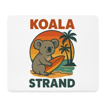 Koala Beach Surfeur Surfeur - Tapis de souris (format paysage) - blanc - Devant