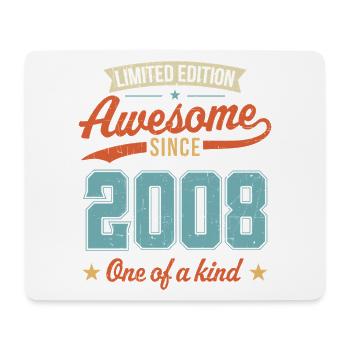 Awesome Since 2008 - Mouse Pad (horizontal) - white - Front