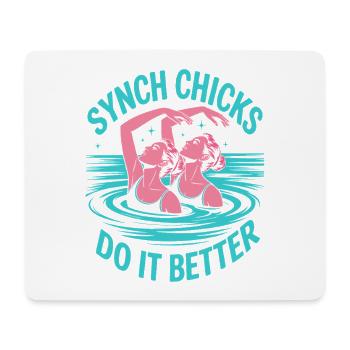 Synchronschwimmen Kunstschwimmen Wassersport - Mousepad (Querformat) - Weiß - Vorne