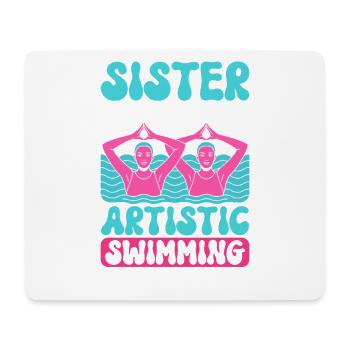 Synchronschwimmen Kunstschwimmen Wassersport - Mousepad (Querformat) - Weiß - Vorne