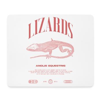 Cuban Knight Anole Reptile Keeper Lizard - Mouse Pad (horizontal) - white - Front