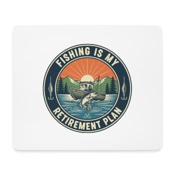Fishing Retirement Humor Retiree - Mouse Pad (horizontal) - white - Front