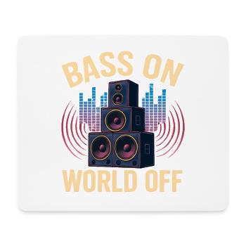 Techno Rave - Mousepad (Querformat) - Weiß - Vorne