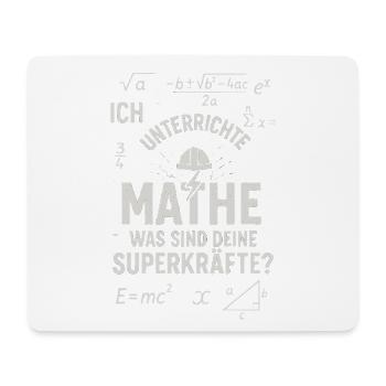 Math Superpowers – I Distinguish Math Teachers - Mouse Pad (horizontal) - white - Front