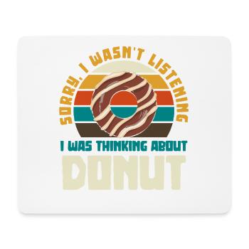 Retro Donut Sunset Saying - Mouse Pad (horizontal) - white - Front