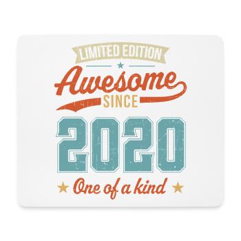 Awesome Since 2020 - Mouse Pad (horizontal) - white - Front