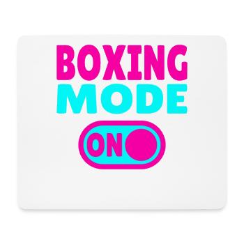 Mode Boxe ON - Artistes martiaux et boxeurs - Tapis de souris (format paysage) - blanc - Devant