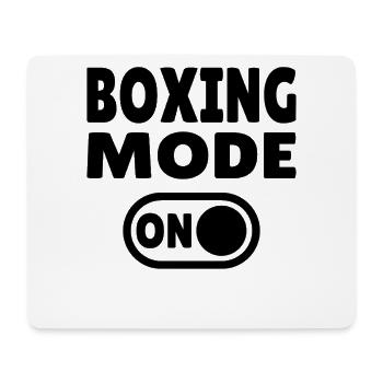 Mode Boxe ON - Artistes martiaux et boxeurs - Tapis de souris (format paysage) - blanc - Devant