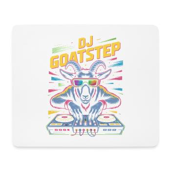 DJ Goatstep Goat Rave EDM Dubstep Vibes - Mouse Pad (horizontal) - white - Front