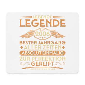 20. Geburtstag - Legende seit 2006 Jahrgang - Mousepad (Querformat) - Weiß - Vorne