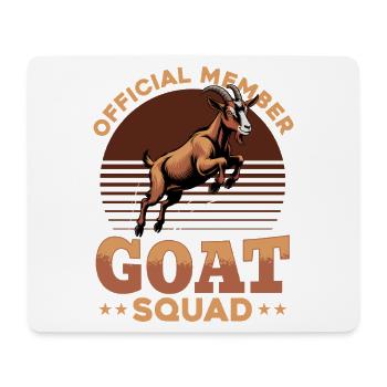 Funny Farm Animal Goat - Mousepad (Querformat) - Weiß - Vorne