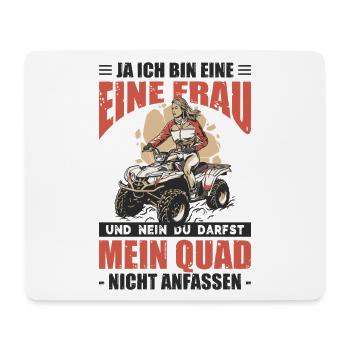 Du Darfst Mein Quad Nicht Anfassen - Mousepad (Querformat) - Weiß - Vorne
