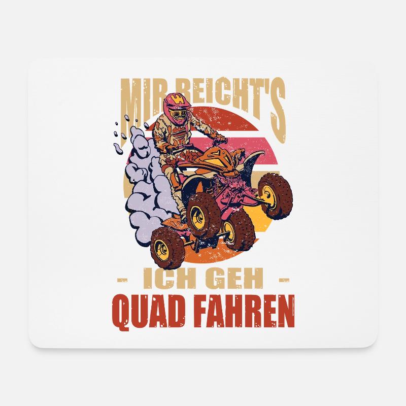 Mir Reicht's Ich Geh Quad Fahren Quadfahrer - Mousepad (Querformat) - Weiß