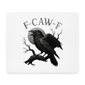 Mondschein-Rabe F-Caw-F - Mousepad (Querformat) - Weiß - Vorne