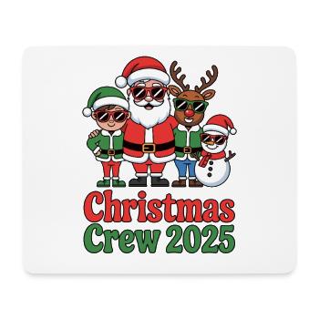 Weihnachts Crew 2025 - Mousepad (Querformat) - Weiß - Vorne