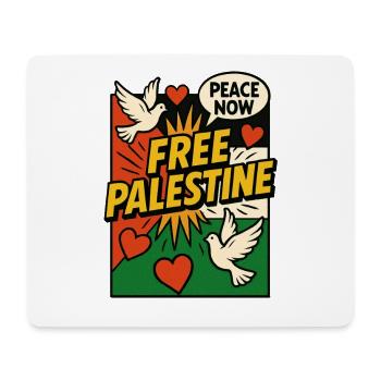 Free Palestine - Frieden und Solidarität Pop Art - Mousepad (Querformat) - Weiß - Vorne