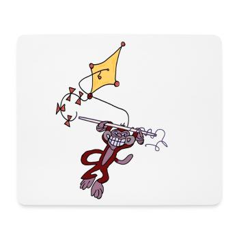 Abenteuer Affe - Mousepad (Querformat) - Weiß - Vorne