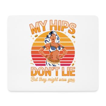 Neon Sonnenuntergang Hüftentanz - Mousepad (Querformat) - Weiß - Vorne