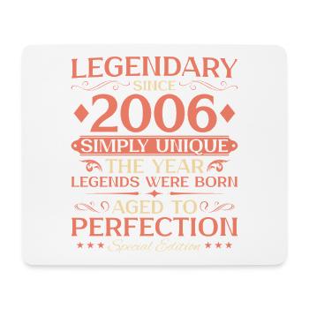 2006 Jahrgang geboren Vintage - 20. Geburtstag - Mousepad (Querformat) - Weiß - Vorne