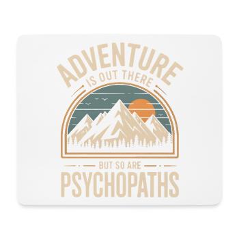 Adventure Mountain Landscape Retro Motif - Mouse Pad (horizontal) - white - Front