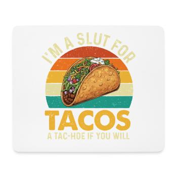 Je suis un pour les tacos Un tac-hoo si vous voulez - Tapis de souris (format paysage) - blanc - Devant