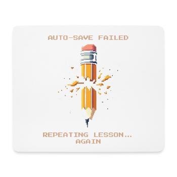 Autosave failed | Repeat lesson - Mouse Pad (horizontal) - white - Front