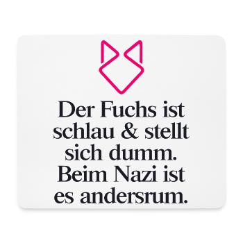 Gegen Rechts - Mousepad (Querformat) - Weiß - Vorne