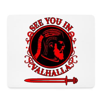 See You in Valhalla Warrior - Mouse Pad (horizontal) - white - Front
