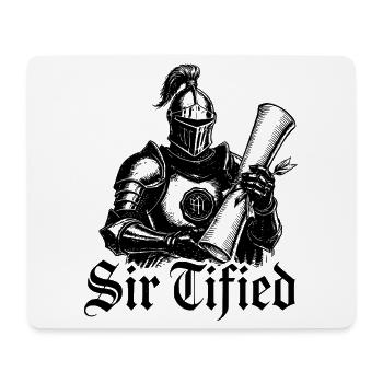 Sir Tified Knight Funny Renaissance Faire Men LARP - Mousepad (Querformat) - Weiß - Vorne