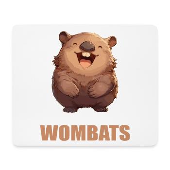 Wombats Wombat - Mousepad (Querformat) - Weiß - Vorne